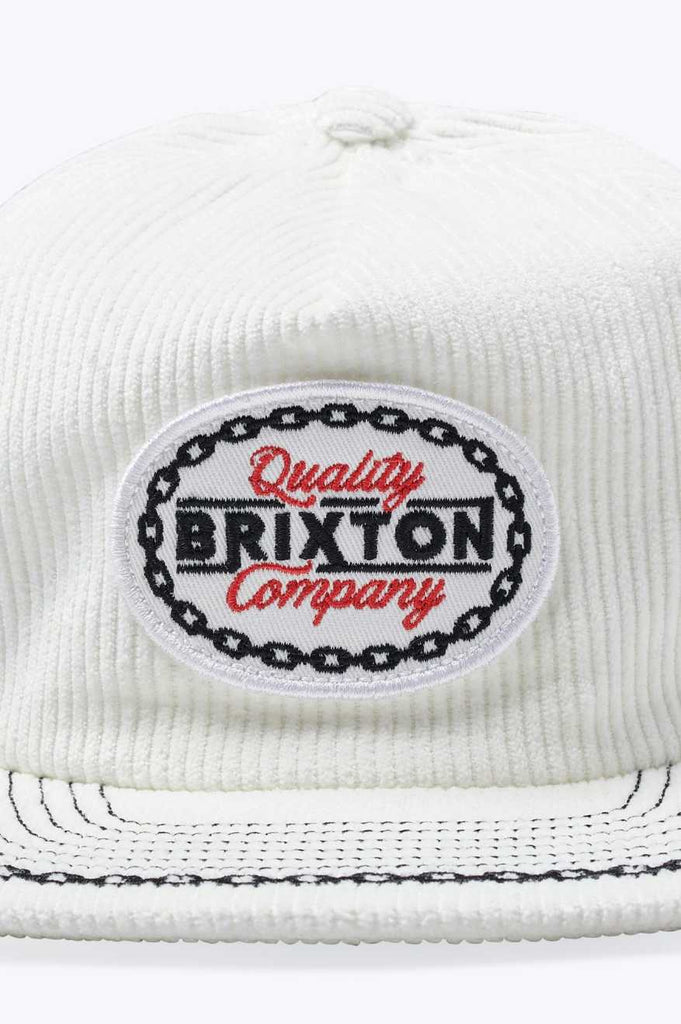 Brixton Men's Chain Snapback - White Cord | Extra Shot