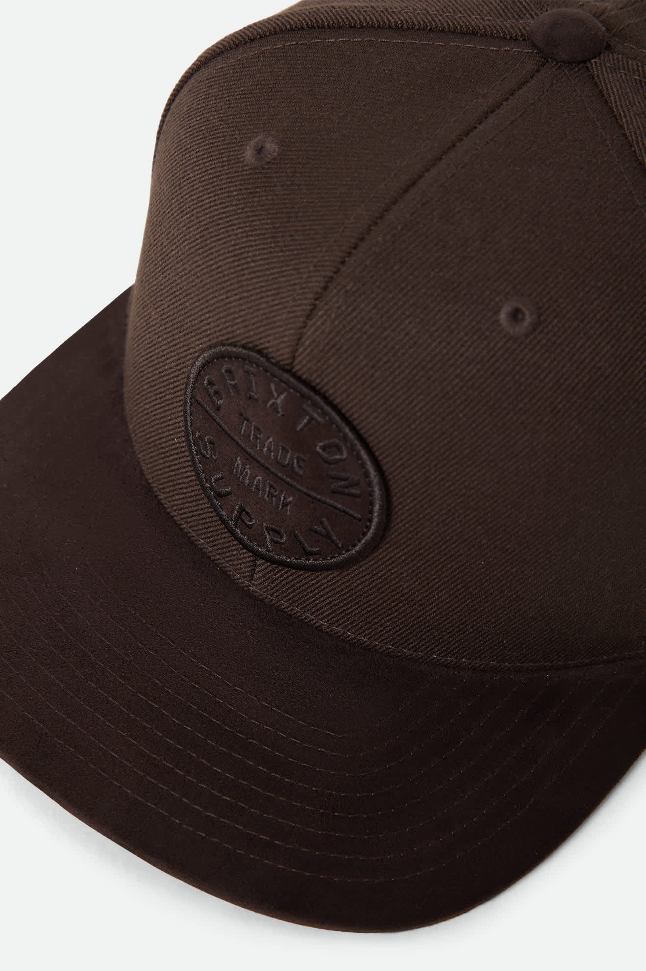Unisex Oath III Snapback in the color Pinecone Brown/Brown Suede - Additional Laydown image