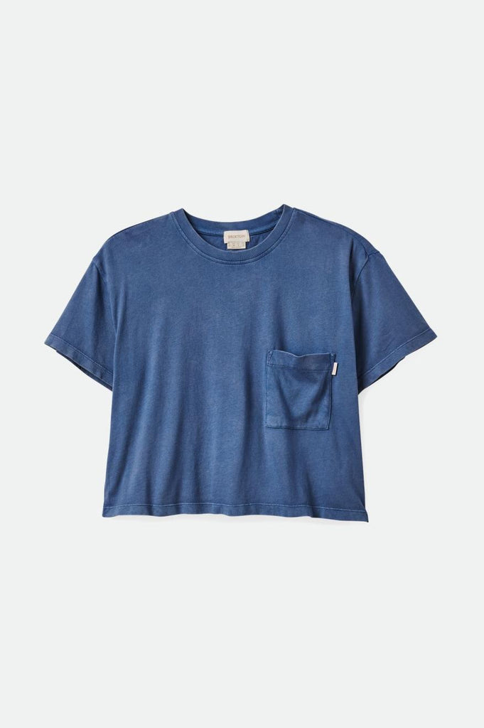 Brixton Carefree Pocket Tee - Deep Sea