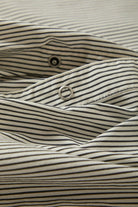 Men's Builders Auto S/S Shirt in the color Black/Off White Stripe - Additional Laydown image