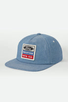 Unisex Ford Service Dept Snapback in the color Blue Chambray - Front Product Laydown Image