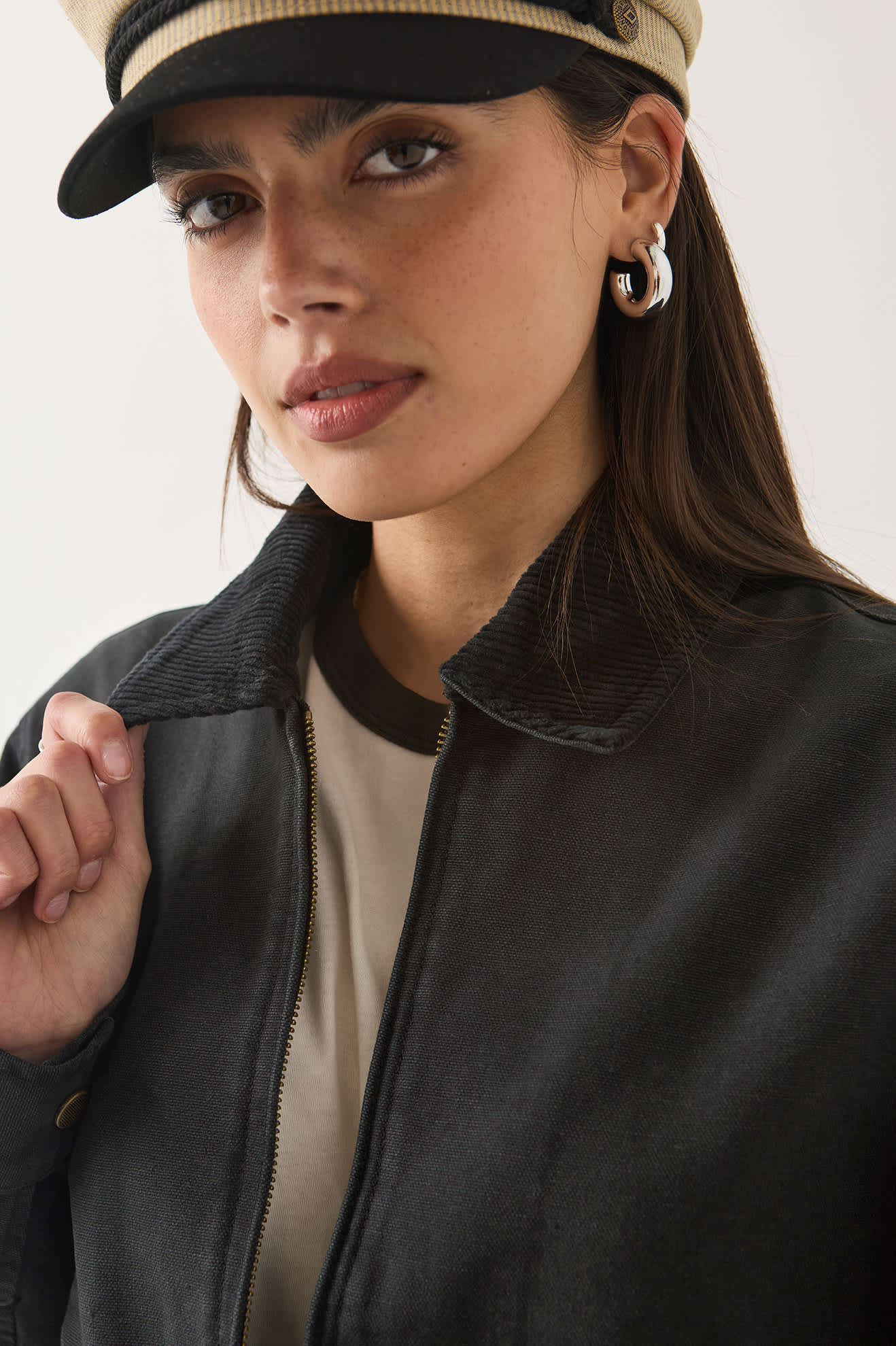 Women's Mechanics Women's Garage Zip Jacket in the color Black - Additional Fit image