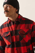 Men's Durham Lined Jacket in the color Red/Black Buffalo Plaid - Additional Fit image