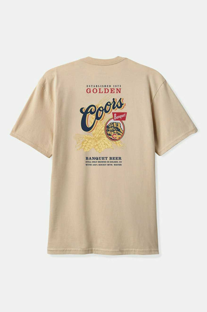 Brixton Men's Coors Start Your Legacy Hops T-Shirt - Cream | Back