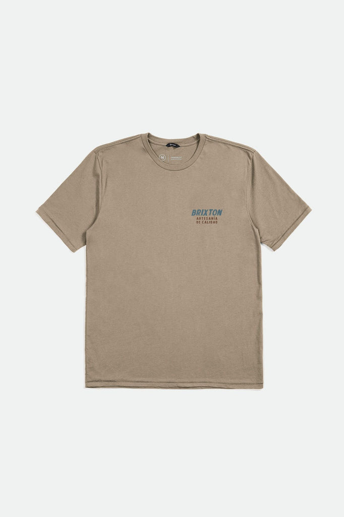 Brixton Men's Harvester S/S Tailored Tee - Oatmeal | Profile