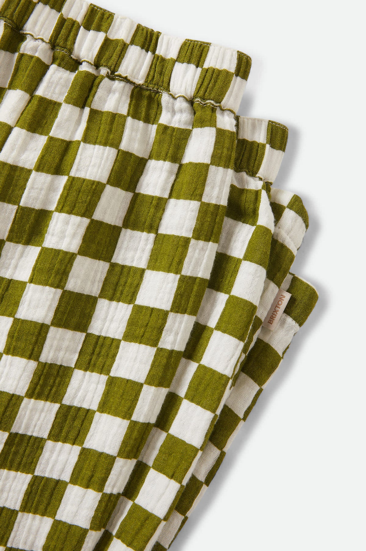 Women's The Lola Lounge Pant in the color Sublime Green Checkerboard - Additional Laydown image