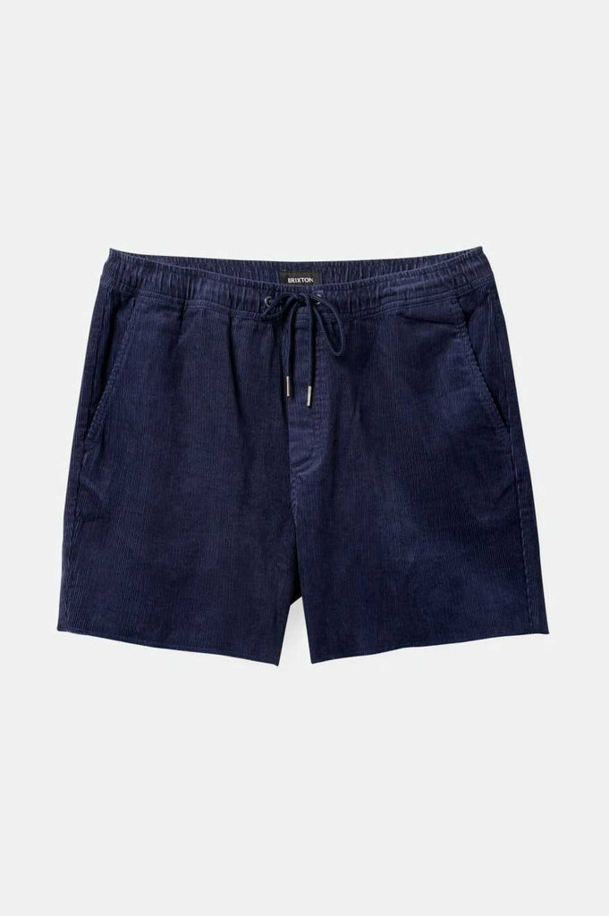 Brixton Men's Madrid II Corduroy Short 5" - Washed Navy Cord | Profile