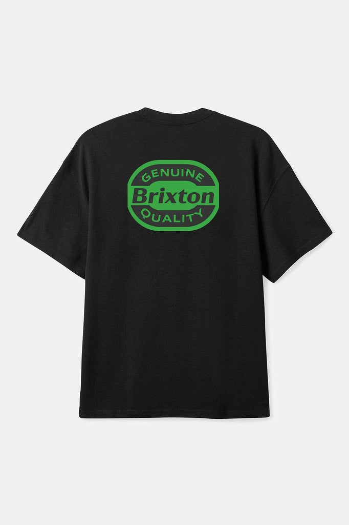 Brixton Men's Neon Keaton S/S Standard T-Shirt - Black | Back