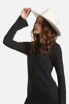 Women's Marlow Rancher Hat in the color Off White - Women's Side View