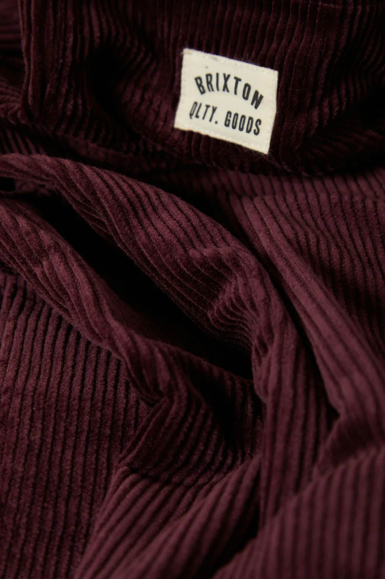 Women's Essex Patched Painter Pant in the color Port - Additional Laydown image