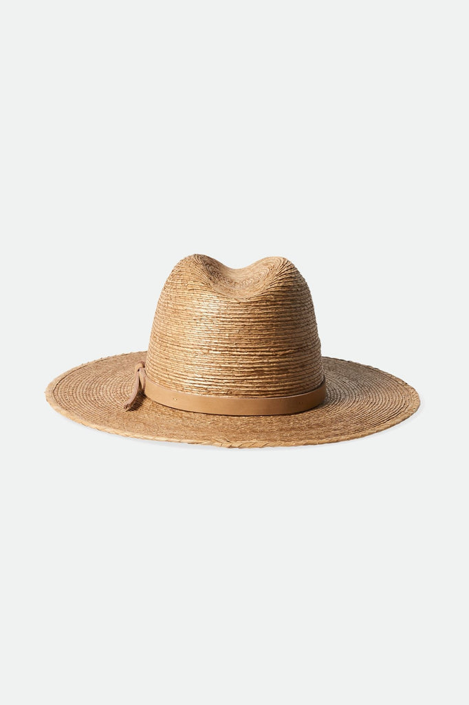 Brixton Unisex Field Proper Straw Hat - Tan/Tan | Back