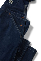 Men's Builders Overall in the color Rinse Denim - Additional Laydown image