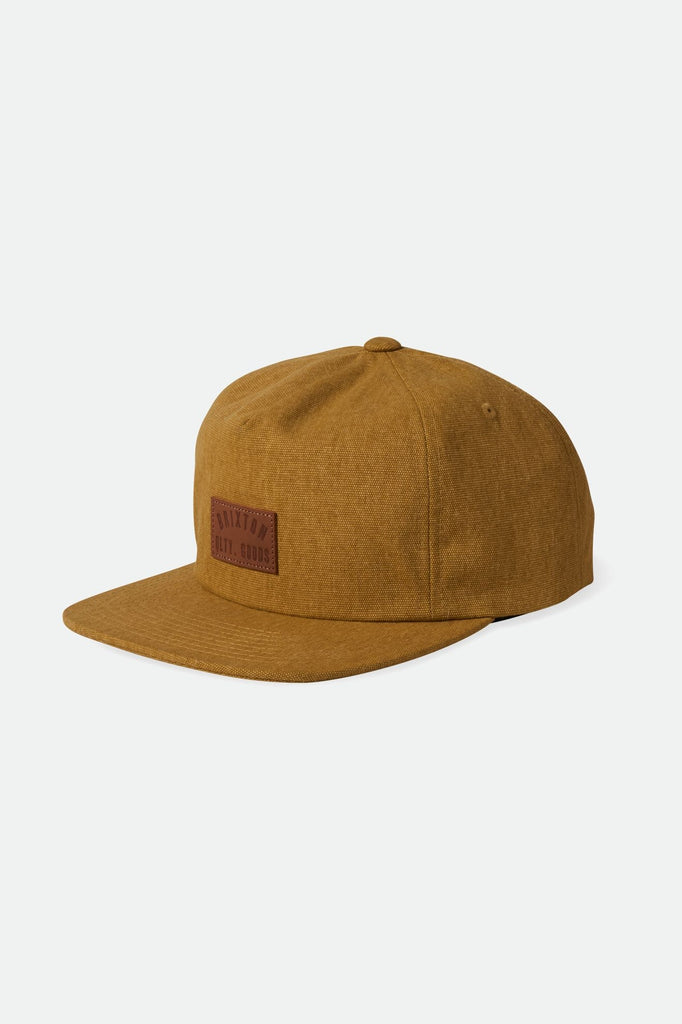 Brixton Men's Woodburn MP Snapback - Copper Vintage Wash | Profile