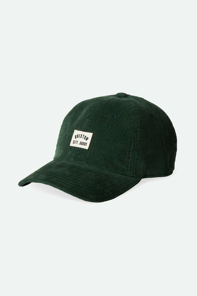 Brixton Unisex Woodburn Netplus Adjustable Hat - Emerald Cord | Main