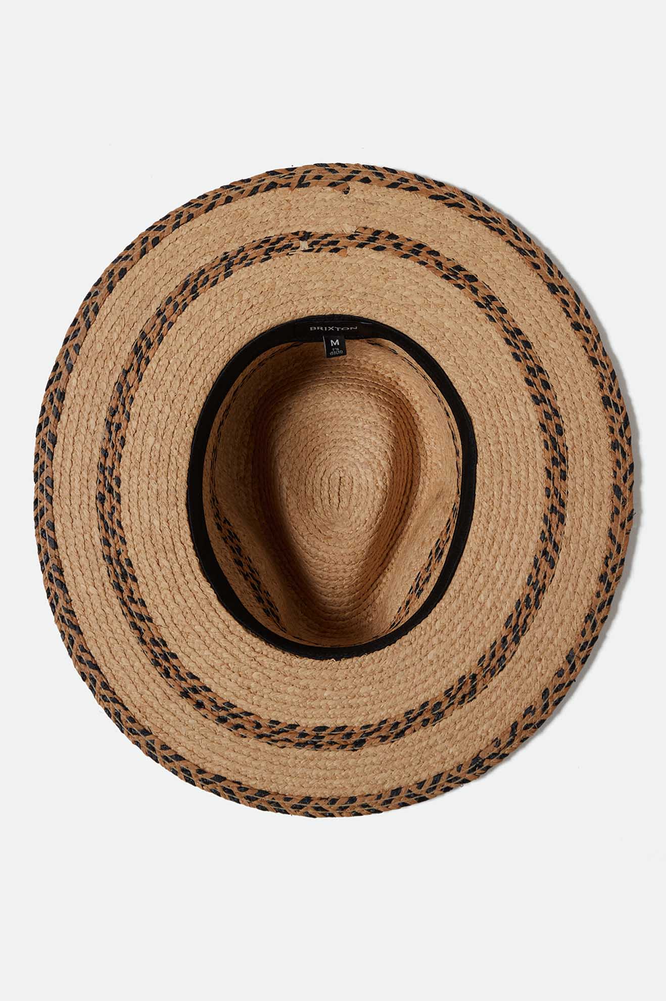 Unisex Cohen Straw Cowboy Hat in the color Tan/Black - Additional Laydown image