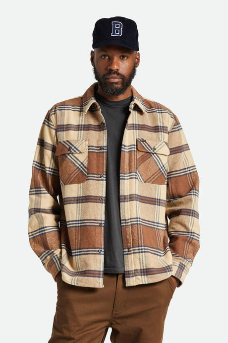 Bowery Heavyweight Flannel - Sand/Bison