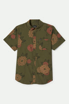 Men's Charter Print S/S Shirt in the color Ivy Green/Painterly Floral - Front Product View