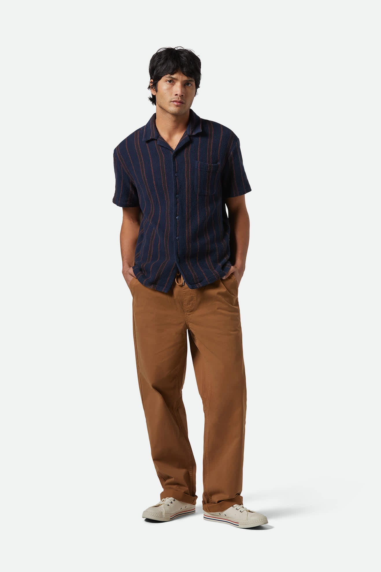 Men's Broadway E-Waist Relaxed Pant in the color Washed Copper - Additional Fit image