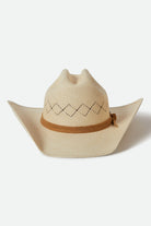Unisex Laredo Panama Straw Cowboy Hat in the color Catalina Sand - Additional Laydown image