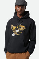 Men's Keller Hoodie in the color Black - Men's Front View