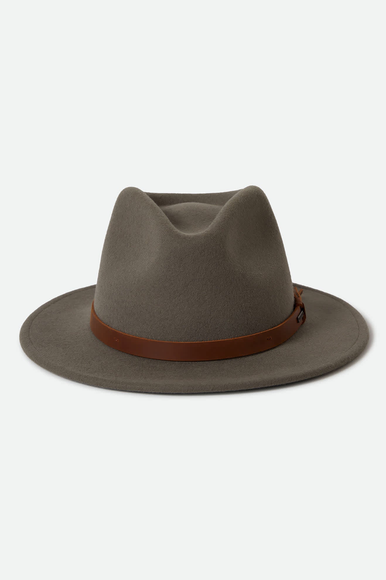 Unisex Messer Traditional Fedora in the color Brindle - Additional Style View
