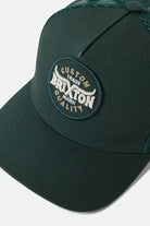 Unisex Gibson Netplus Trucker Hat in the color Deep Forest/Deep Forest - Additional Laydown image