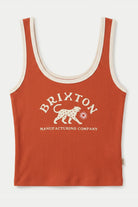 Women's Stroll A-Tank in the color Amber Terrain/Off White - Front Product Laydown Image