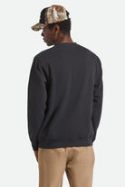 Men's Gallop Crew in the color Black - Men's Back View
