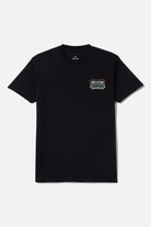 Men's Pillar Short Sleeve T-Shirt in the color Black - Front Product Laydown Image