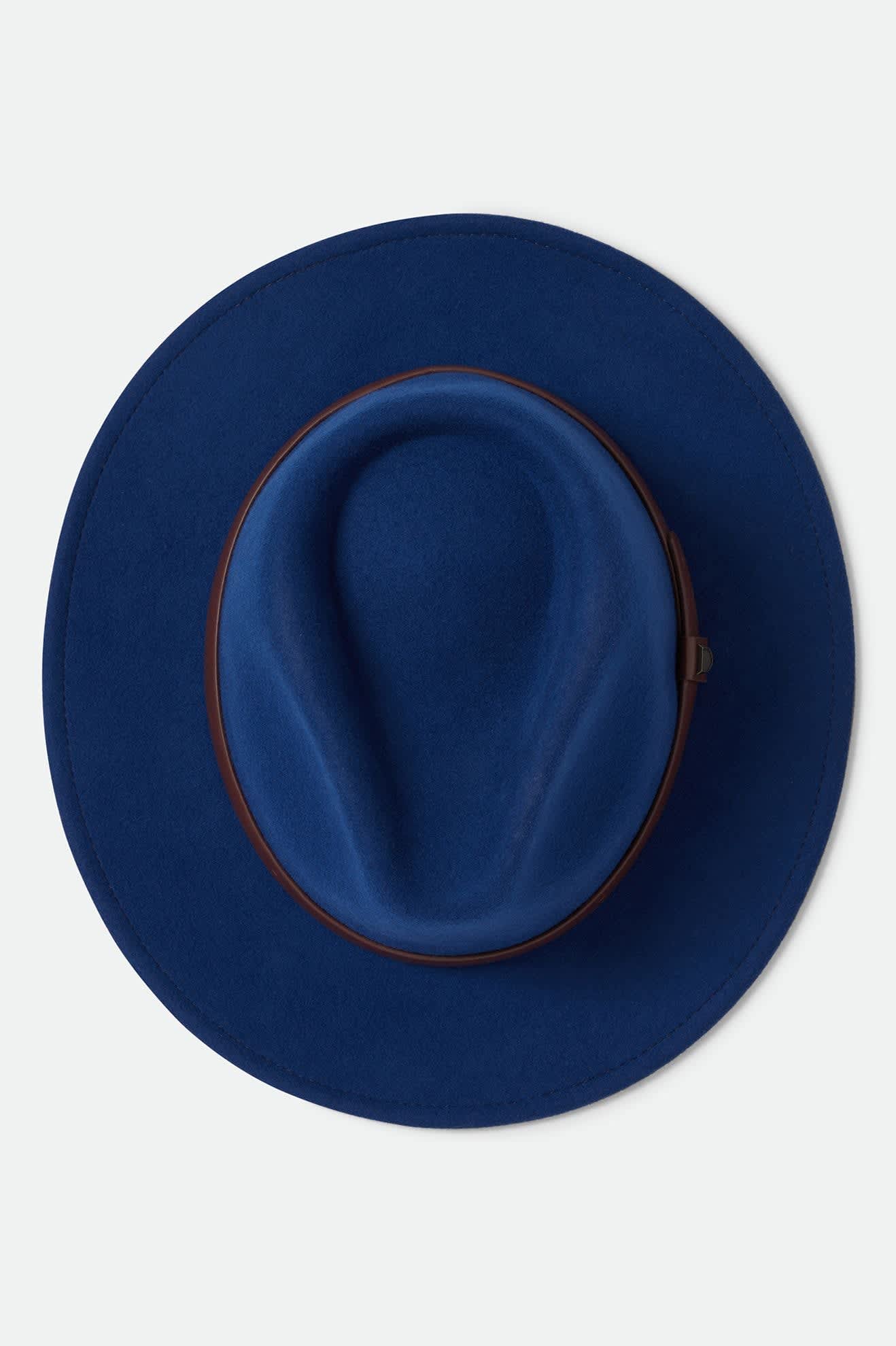 Unisex Messer Fedora in the color Midnight Blue/Pinecone - Additional Laydown image