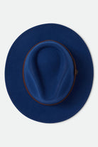 Unisex Messer Fedora in the color Midnight Blue/Pinecone - Additional Laydown image