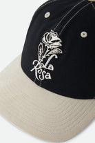 Women's La Rosa Adjustable Hat in the color Black/Whitecap Cord - Additional Laydown image