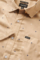 Brixton Men's Charter Print S/S Woven Shirt - Sand Pyramid | Extra Shot