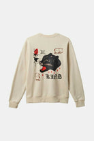 Brixton Men's Be Kind Crew Sweatshirt - Whitecap | Back