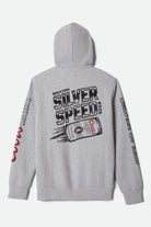 Men's Coors Light Silver Speed Hoodie in the color Heather Grey - Additional Laydown image