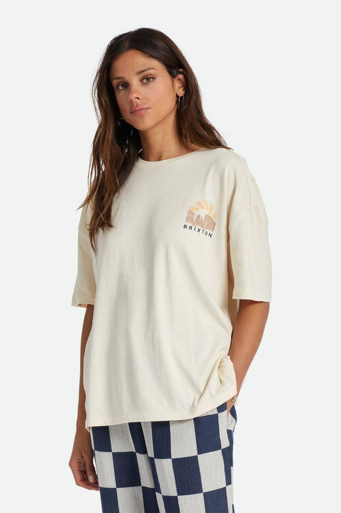 Brixton Cultivate Oversized Boyfriend Tee - Whitecap