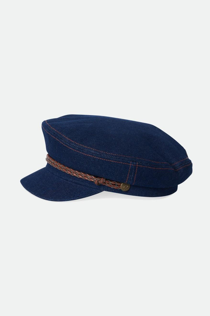 Brixton Fiddler Fisherman Cap - Washed Denim