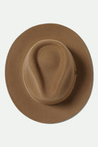 Unisex Messer Packable Fedora in the color Khaki/Khaki - Additional Laydown image