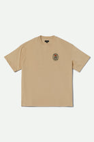 Brixton Men's Rancho Heavyweight Relaxed Tee - Cream Classic Wash | Profile