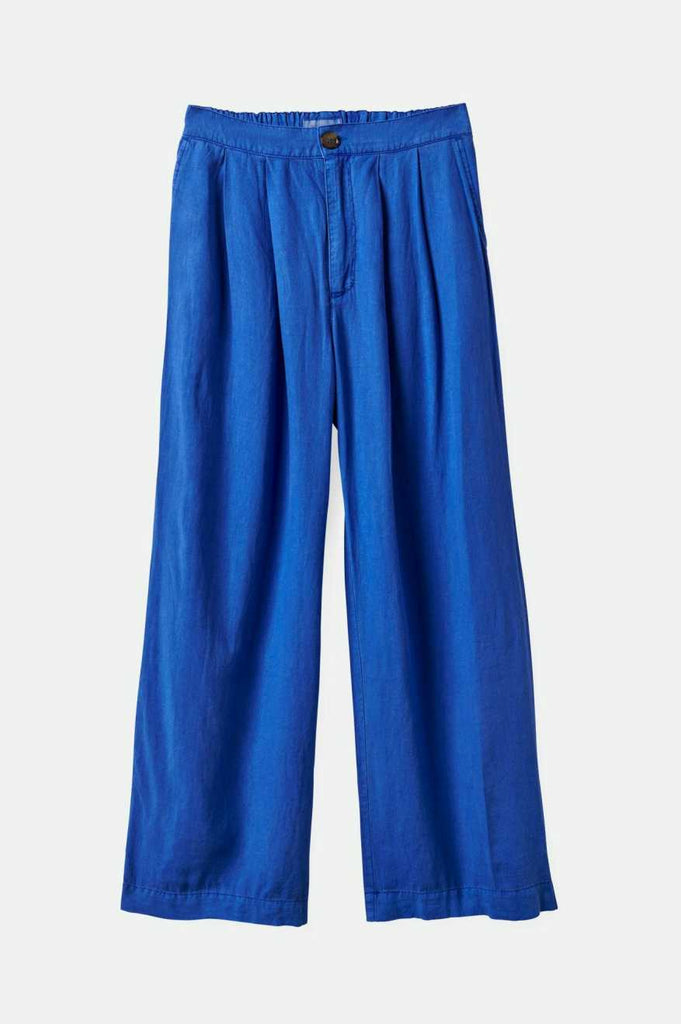 Brixton Women's Vintage Linen Blend Wide Leg Pant - Surf The Web | Profile