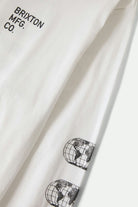 Men's Union L/S Standard T-Shirt in the color White - Additional Laydown image