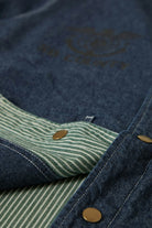 Men's Assembly Reversible Chore Jacket in the color Indigo/Pine Needle/Whitecap - Additional Laydown image