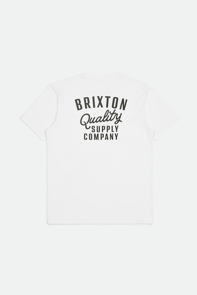 Brixton Men's Hubal S/S Tailored Tee - White | Back