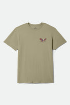 Men's Blazing Standard T-Shirt in the color Olive Surplus Worn Wash - Front Product Laydown Image