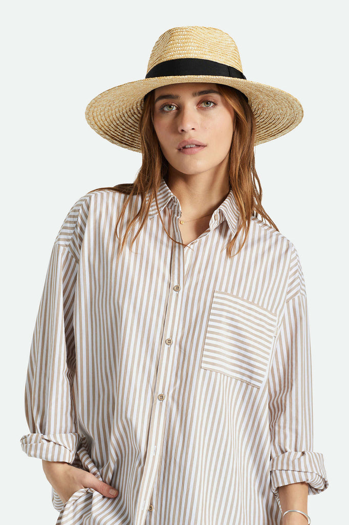 Brixton Women's Joanna Hat - Honey | Front fit