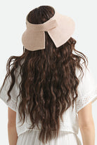 Women's Jasmine Packable Visor in the color Italian Clay/Natural - Women's Back View