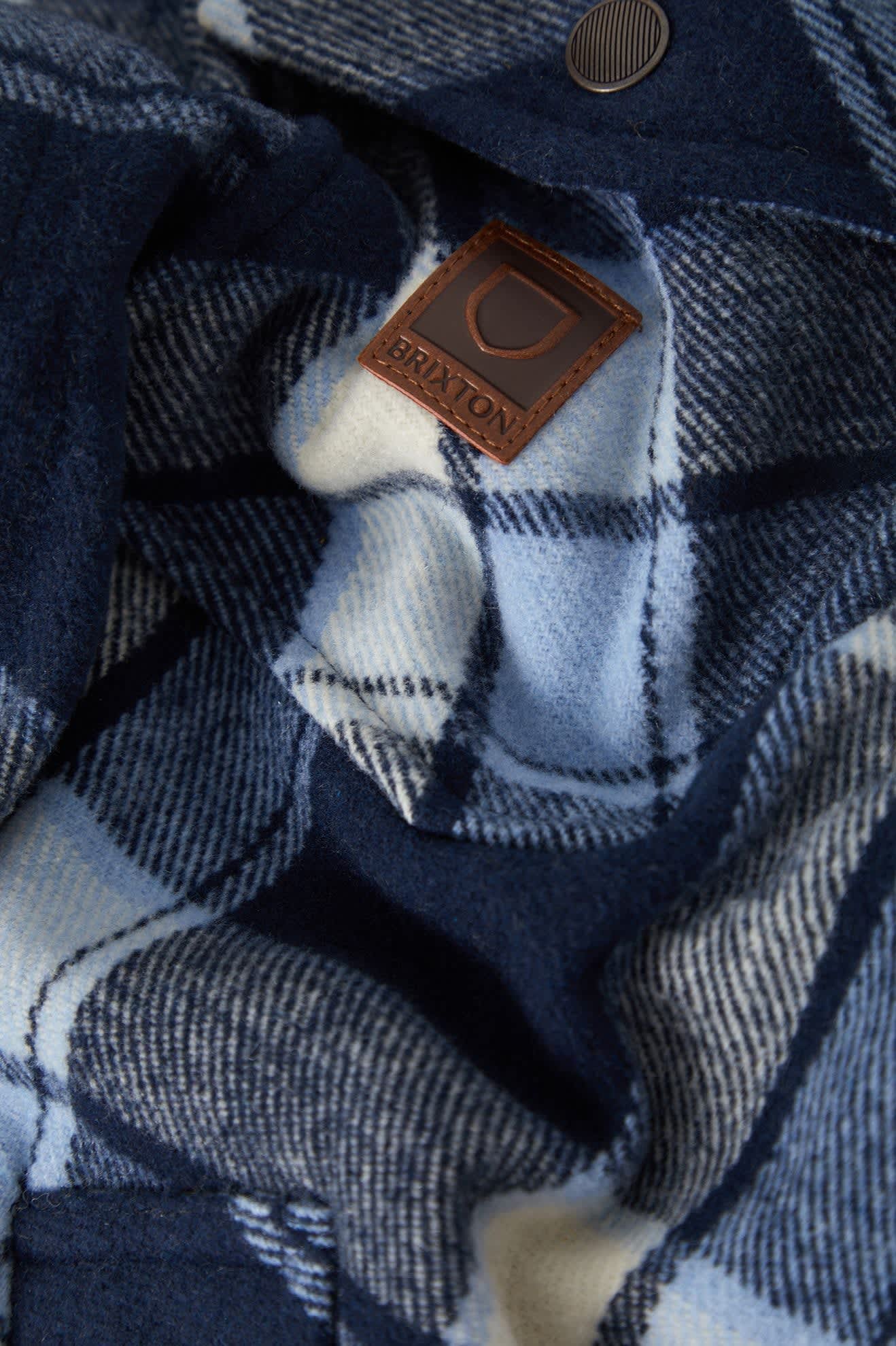 Men's Textured Durham Jacket in the color Classic Navy Plaid - Additional Laydown image