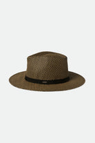Extra Laydown Image 1 | Carolina Straw Packable Hat - Black/Natural