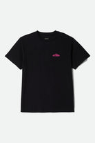 Men's Forman S/S Standard T-Shirt in the color Black Worn Wash - Front Product View