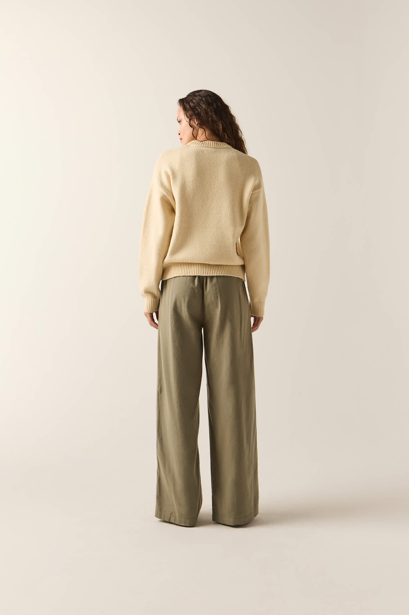 Women's Service Trouser Pant in the color Olive Surplus - Additional Fit image